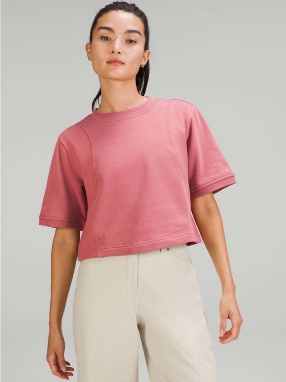 Lululemon Cotton French Terry + Swift T-Shirt
Brier Rose W3FYPS sz 8
